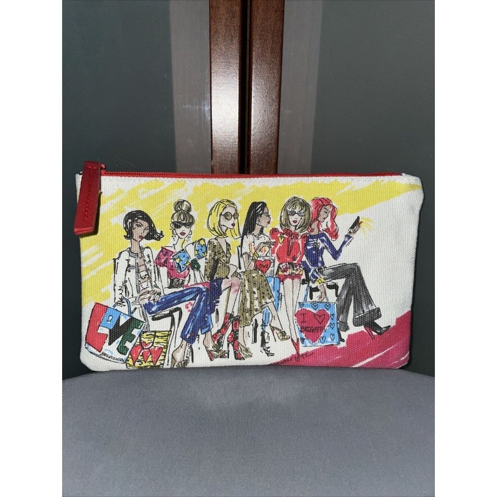 BRIGHTON 2018 “I Love Brighton” Canvas Women Accessories Makeup Cosmetic Bag